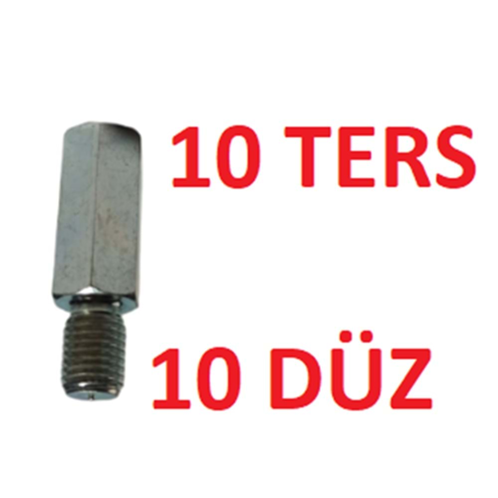 AYNA UZATMASI alt 10 DÜZ -üst 10 TERS