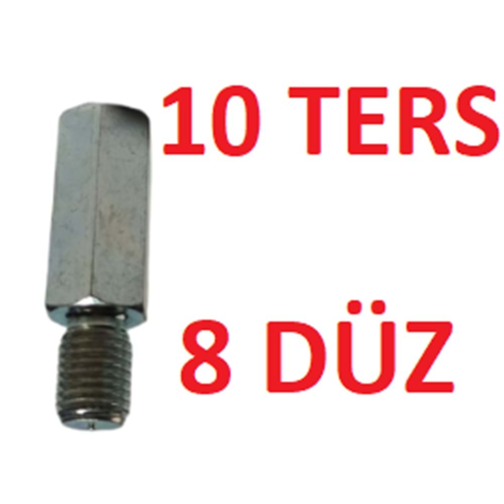 AYNA UZATMASI alt 8 DÜZ -üst 10 TERS