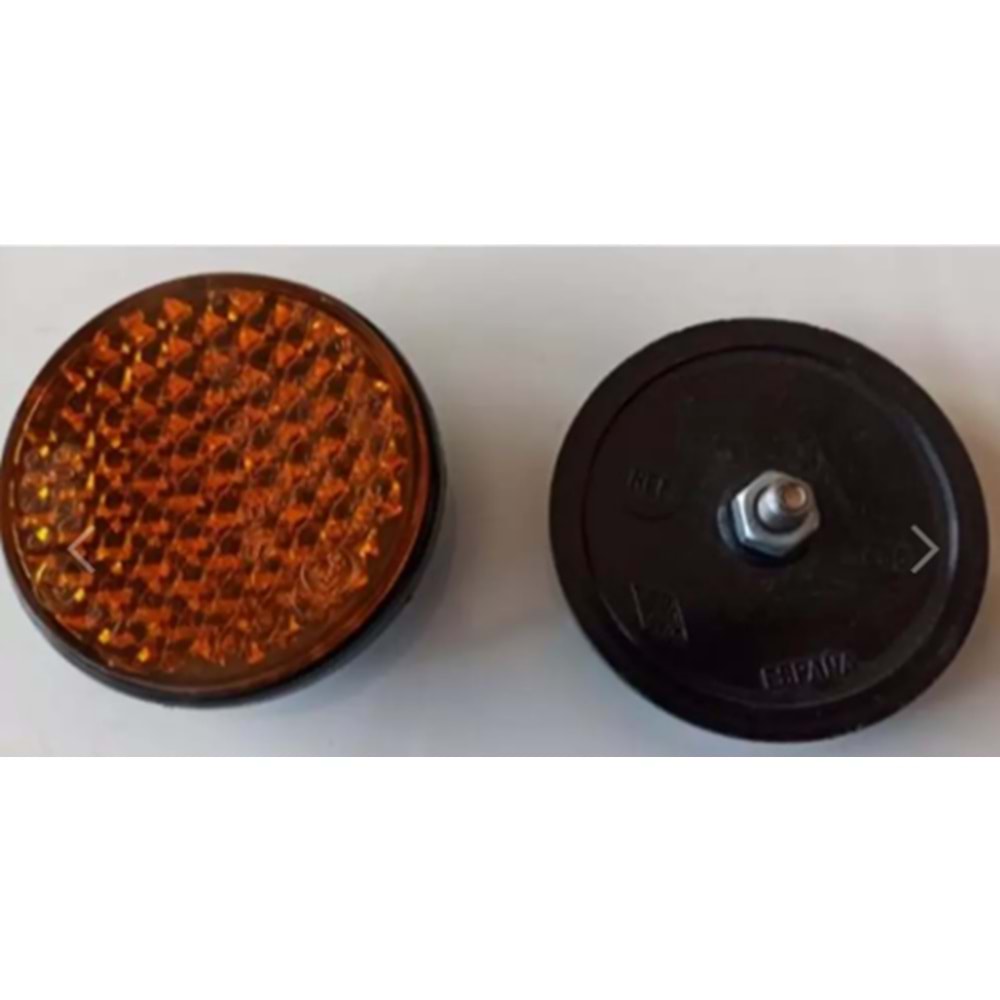 YUVARLAK REFLEKTÖR büyük sarı 6mm ADET