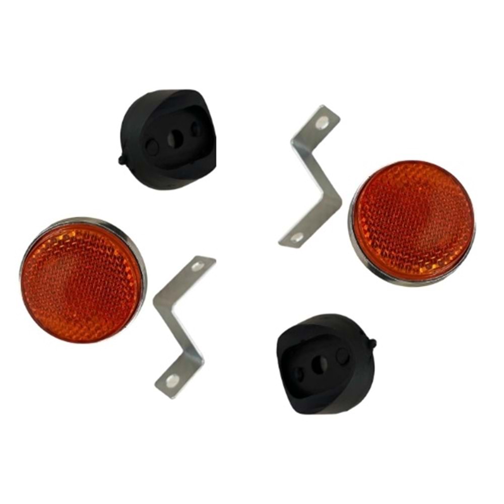 YUVARLAK REFLEKTÖR küçük sarı 6mm set