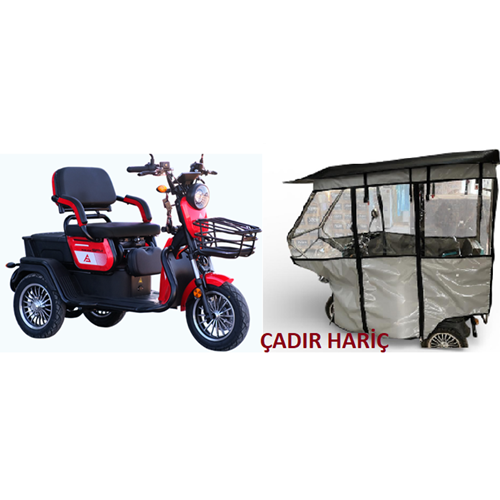 ÜÇ TEKERLİ TENTE(62x166)+SİPERLİK+BAĞLANTI DEMİRLERİ SFM IHLARA