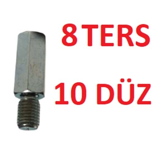 AYNA UZATMASI alt 10 DÜZ -üst 8 TERS