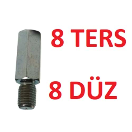 AYNA UZATMASI alt 8 DÜZ - üst 8 TERS