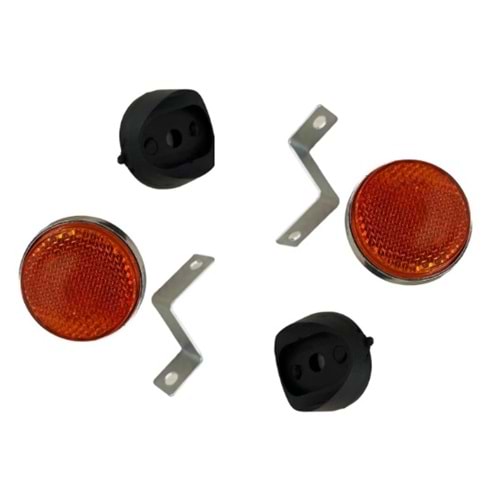 YUVARLAK REFLEKTÖR küçük sarı 6mm set